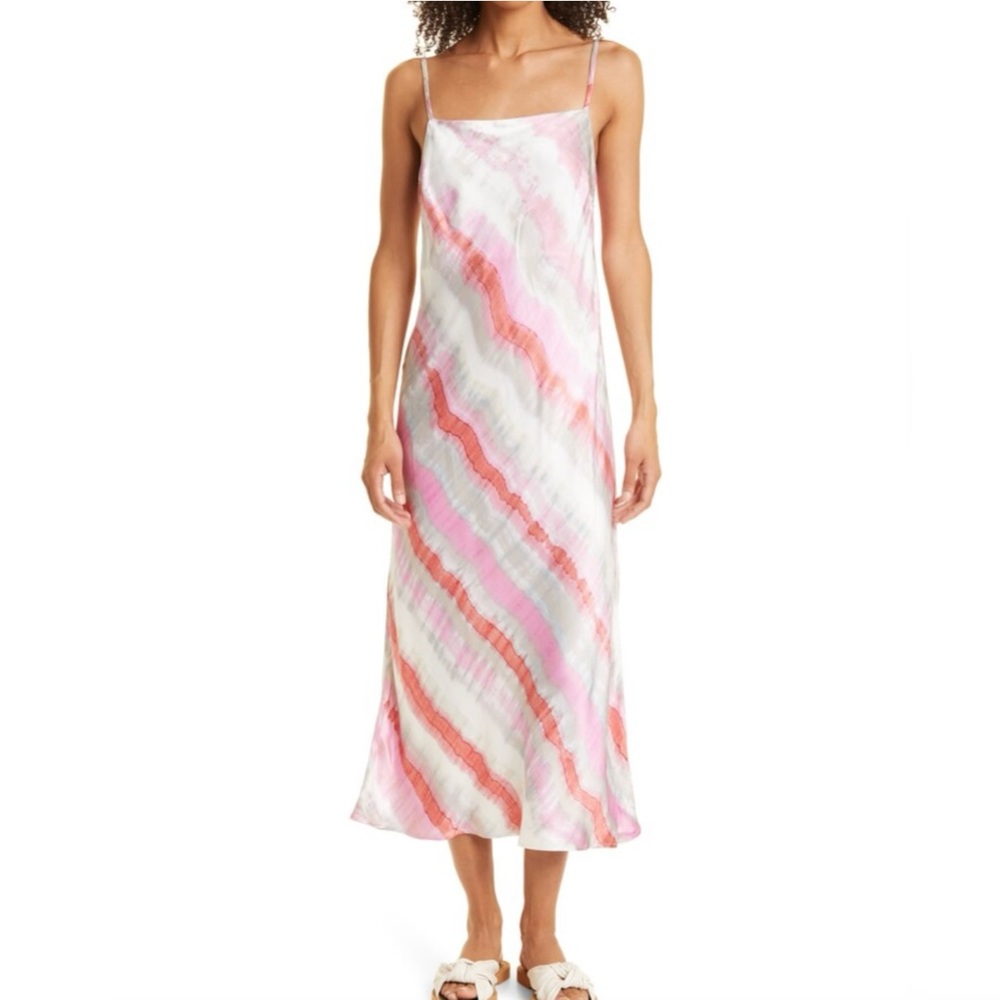 Rails Mina Tropical Satin Slip Dress